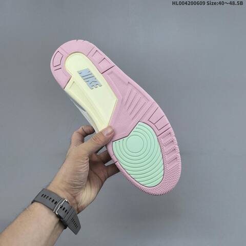 Jordan Air Jordan 3 Retro Sail Jade Aura Pastel Pink 40 48 5 Basketball - Men's (BS-65789)