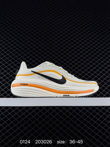 Nike Air Zoom Winflo 12 White Black Gray With Yellow-pink-blue Accents 36-45 Running - Unisex (BS-72976)