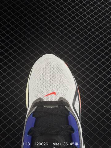 Nike Air Zoom Structure 26 White Grey Black With Blue And Red Accents EU 36-45 Running - Unisex (BS-74228)