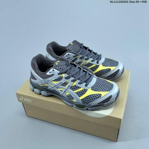 ASICS Gel Cumulus 16 Cream Brown Grey Pale Yellow EU 36-45 Running Shoe Running Sneakers - Unisex (BS-69023)