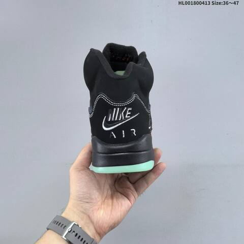 Jordan Air Jordan 5 Retro Black Crimson Mint Glow EU 36-47 Basketball - Unisex (BS-66208)