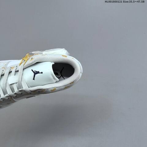 Jordan Air Jordan 1 Low White Light Gray Gold 35 5 47 5 Lifestyle - Unisex (BS-66897)