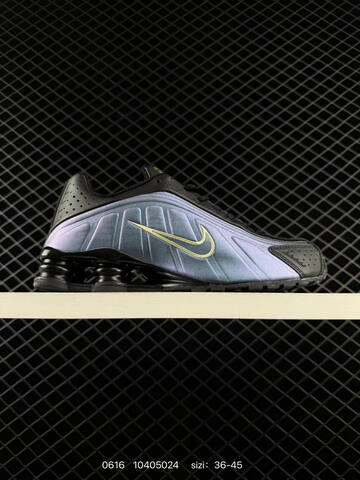Nike Shox R4 Black Iridescent Purple Volt EU 36-45 Lifestyle - Unisex (BS-70766)