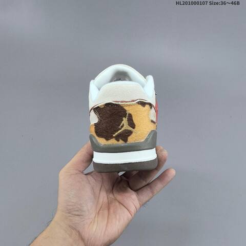 Jordan Flight Court Sail White Burgundy Brown EU 36-46 Casual - Unisex (BS-67067)