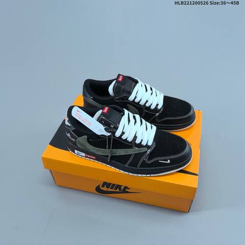 Jordan Air Jordan 1 Low Black Olive White EU 36-45 Basketball - Unisex (BS-65867)