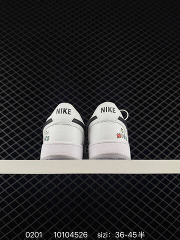 Nike Court Vision Low White Black EU 36-45 5 Casual - Unisex (BS-72853)