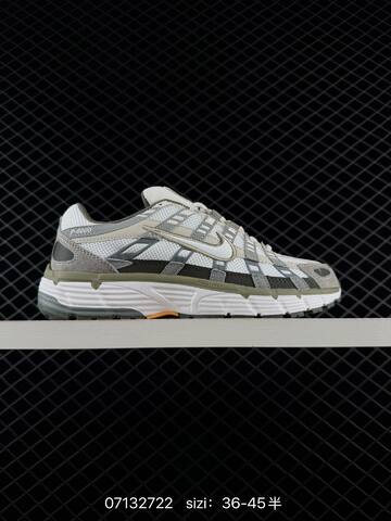 Nike P-6000 White Grey Olive Orange EU 36-45 Lifestyle - Unisex (BS-70259)