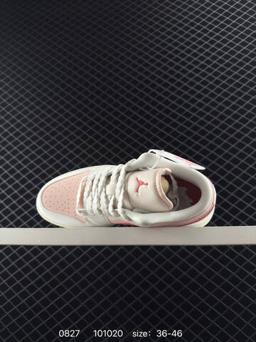 Jordan Air Jordan 1 Low Strawberry Milkshake White Light Pink Coral Sail EU 36-46 Sneaker - Unisex BS-80824