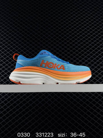 HOKA ONE ONE Bondi 8 Olive Grey White Light Green Tan EU 36-45 Running Shoe Running Sneakers - Unisex (BS-86274)