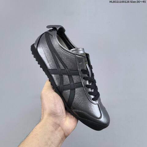 Onitsuka Tiger MEXICO 66 Metallic Dark Silver Black EU 36-45 Sneaker Casual Sneakers - Unisex (BS-69036)
