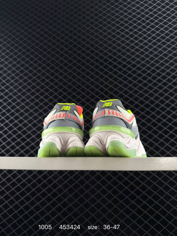 New Balance 9060 Beige Grey Neon Green Neon Pink EU 36-47 Sneaker - Unisex (BS-82749)
