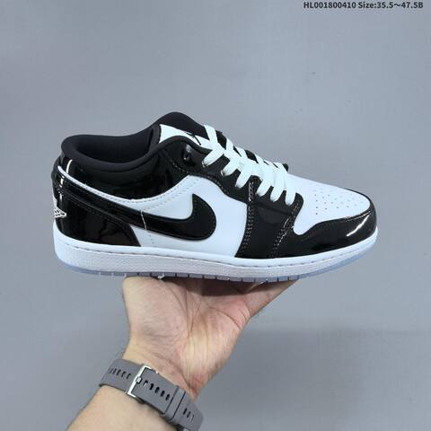 Jordan Air Jordan 1 Low Concord White Black EU 35 5-47 5 Basketball - Unisex (BS-66256)