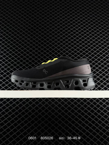 On Running Cloudmonster 2 Black Grey Neon Yellow EU 36-45 Running Shoe Running Sneakers - Unisex (BS-85219)