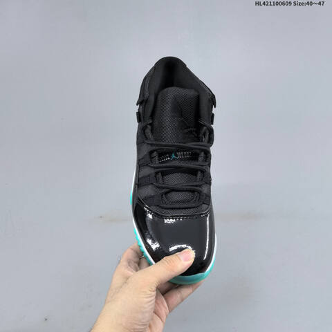Jordan Air Jordan 11 Retro Black Turquoise White EU 40-47 Basketball - Men's (BS-65784)