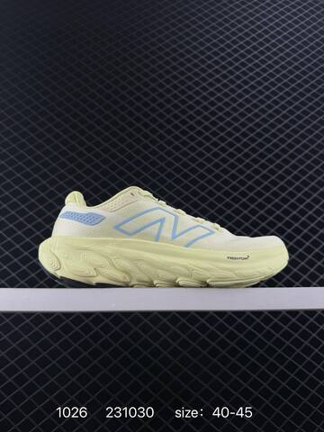 New Balance Fresh Foam X 1080v13 Triple Black Pale Yellow Light Blue EU 40-45 Running Shoe Men s BS-82672