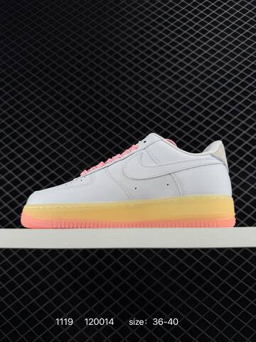 Nike Air Force 1 07 Low White Pink Yellow 36-40 Lifestyle - Unisex (BS-74124)
