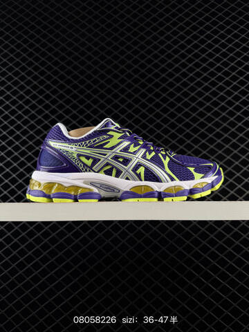 ASICS Gel-Nimbus 16 Black Silver Red Neon Yellow EU 36-47 Running Shoe Running Sneakers - Unisex (BS-81644)