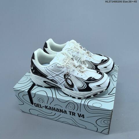 ASICS GEL-KAHANA TR V4 White Burgundy Silver Grey EU 36-45 Trail Shoe Trail Running Sneakers - Unisex (BS-69020)