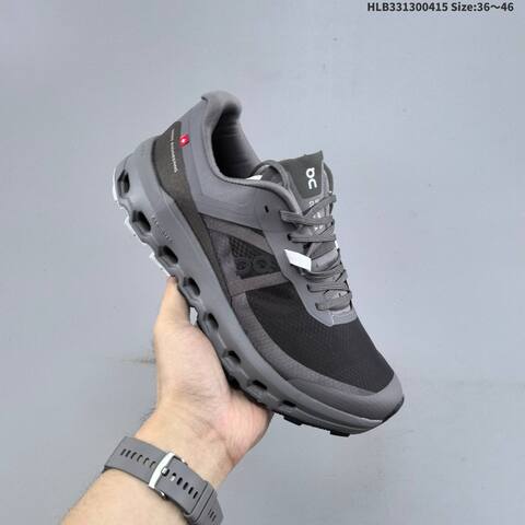 On Cloudvista 2 Black Dark Gray White EU 36-46 Trail Shoe Trail Running Sneakers - Unisex (BS-69608)