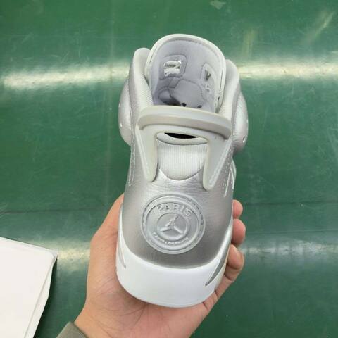 Jordan Air Jordan 6 Retro PSG IQ5135 001 Metallic Silver Black US 9 5 EUR 43 Basketball Shoe - Men's (BS-87301)
