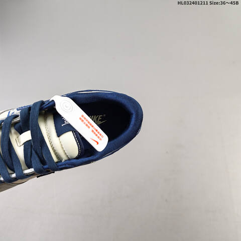 Nike SB Dunk Low Retro DIY Sail Navy Blue White Grey EU 36-45 Skate Shoe - Unisex BS-62781
