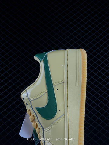 Nike Air Force 1 Pale Yellow Green Gum Yellow EU 36-45 Lifestyle - Unisex (BS-71625)