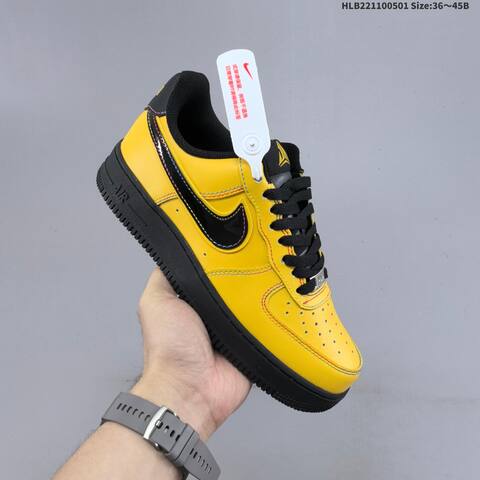 Nike Air Force 1 Low Yellow Black Multicolor EU 36-45 Sneaker - Unisex BS-60544