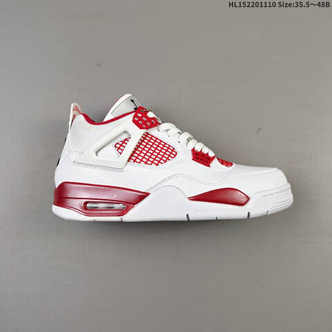 Jordan Air Jordan 4 Retro OG White Red 35 5 48B Basketball - Women's (BS-63862)