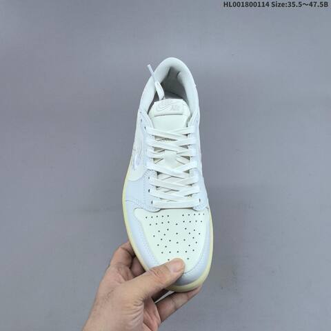 Nike Air Jordan 1 Low OG White Cream 35 5 47 5 Casual - Unisex (BS-66977)