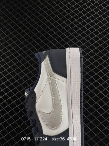 Jordan Air Jordan 1 Low White Navy Silver Red EU 36-46 Sneaker - Unisex BS-81063