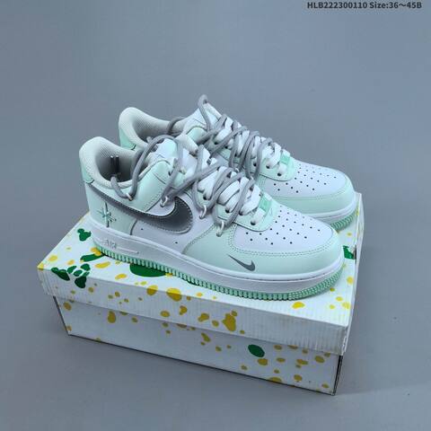 Nike Air Force 1 Low Off White Black Gray Red EU 36-45 Sneaker - Unisex BS-62073