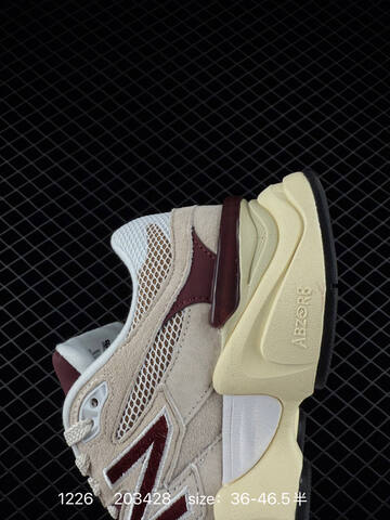 New Balance 9060 Beige White Burgundy Cream Black EU 36-46 5 Sneaker - Unisex (BS-82452)