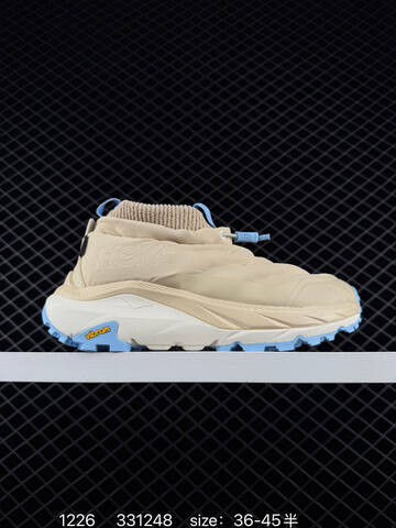 HOKA ONE Kaha 2 FROST MOC GTX Beige Light Blue EU 36-45 Trail Shoe Trail Running Sneakers - Unisex (BS-86341)