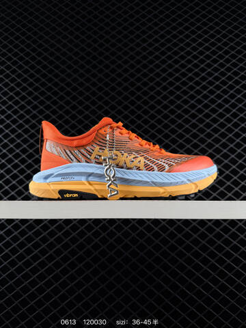 HOKA ONE ONE Mafate Speed 4 Orange Light Blue Yellow Black EU 36-45 Trail Shoe Trail Running Sneakers Unisex BS-86200