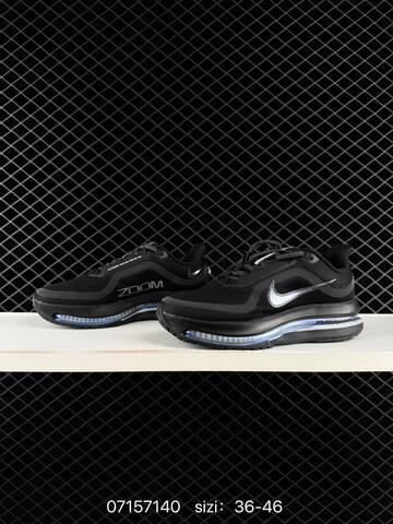 Nike Air Zoom Pegasus Premium Black Metallic Silver Blue EU 36-46 Running - Unisex (BS-70225)