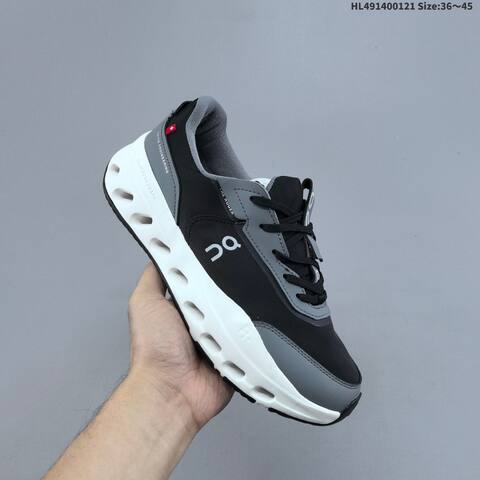On Cloudsurfer Max Black Grey White EU 36-45 Running Shoe Running Sneakers - Unisex BS-69704