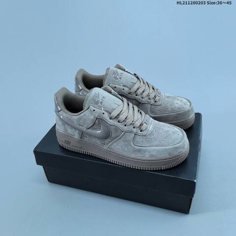Nike Air Force 1 07 LV8 IQ4937-16 Light Beige Taupe Gray EU 36-45 Sneaker - Unisex BS-61551