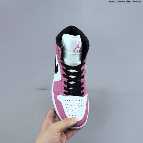 Air Jordan 1 Mid Berry AIR JORDAN 1 Aj1 Lifestyle (BS-66271)