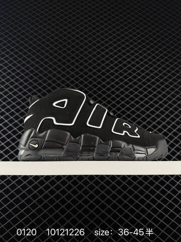 Nike Air More Uptempo Black White Red 36-45 Basketball - Unisex (BS-73057)