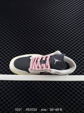 Jordan Air Jordan 1 Low DC0774 502 White Black Pink Cream EU 36-46 Sneaker - Unisex BS-80465