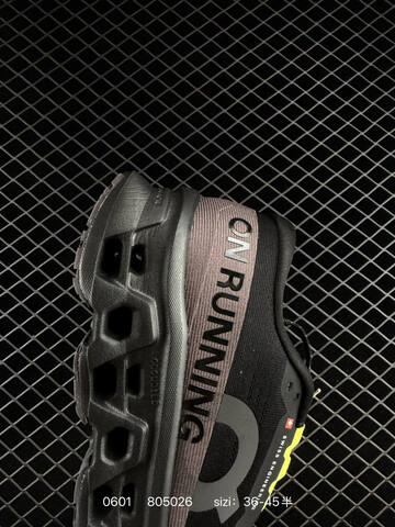 On Running Cloudmonster 2 Black Grey Neon Yellow EU 36-45 Running Shoe Running Sneakers - Unisex (BS-85219)