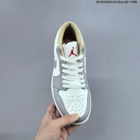Jordan Air Jordan 1 Low White Grey Sail EU 36-45 Casual - Unisex (BS-67027)