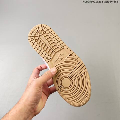Jordan Air Jordan 1 Low White Cream Pink Gum EU 36-46 Casual - Unisex (BS-63301)