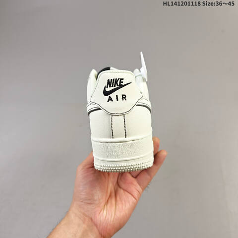 Nike Air Force 1 07 Off White Black EU 36-45 Sneaker - Unisex (BS-63733)