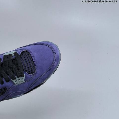 Jordan Air Jordan 4 Retro OG Imperial Purple Black Grey Yellow EU 40-47 5 Basketball - Men's (BS-67093)