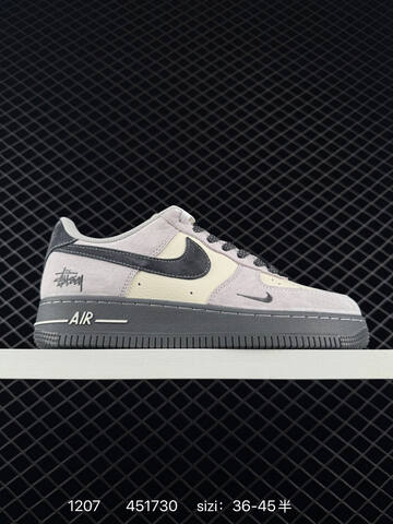 Nike Air Force 1 07 LV8 White Grey Black EU 36-45 5 Lifestyle - Unisex (BS-73814)