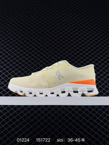 On Cloud X Cream White Orange Yellow EU 36-45 Running Shoe Running Sneakers - Unisex (BS-85409)