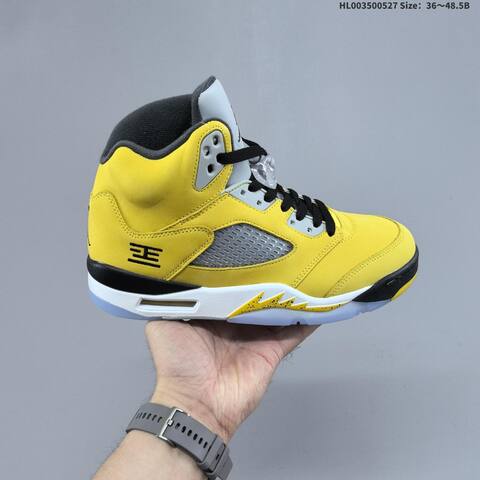 Jordan Air Jordan 5 Retro Tokyo T23 Yellow Black Grey White EU 36-48 5 Basketball - Unisex (BS-65855)