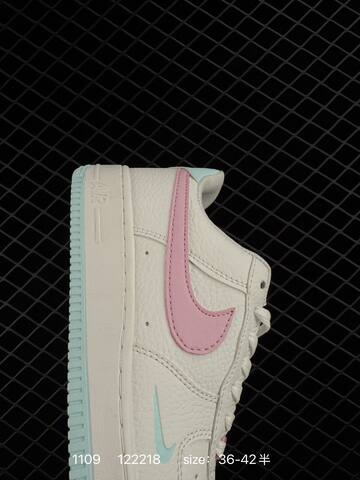Nike Air Force 1 07 Low IH0640-161 White Pink Light Blue EU 36-42 5 Lifestyle - Unisex (BS-74288)