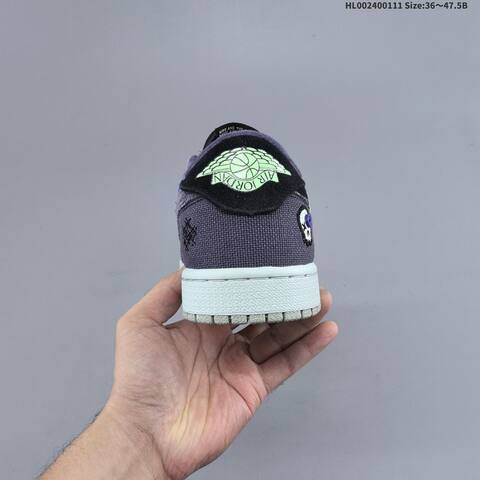 Jordan Air Jordan 1 Low OG Zion Williamson Regency Purple Dark Raisin Black 36-47 5 Basketball - Unisex (BS-67012)